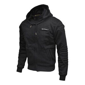RIDERACT® Reinforced Hoodie  Motorcycle Armoured Winter Gear